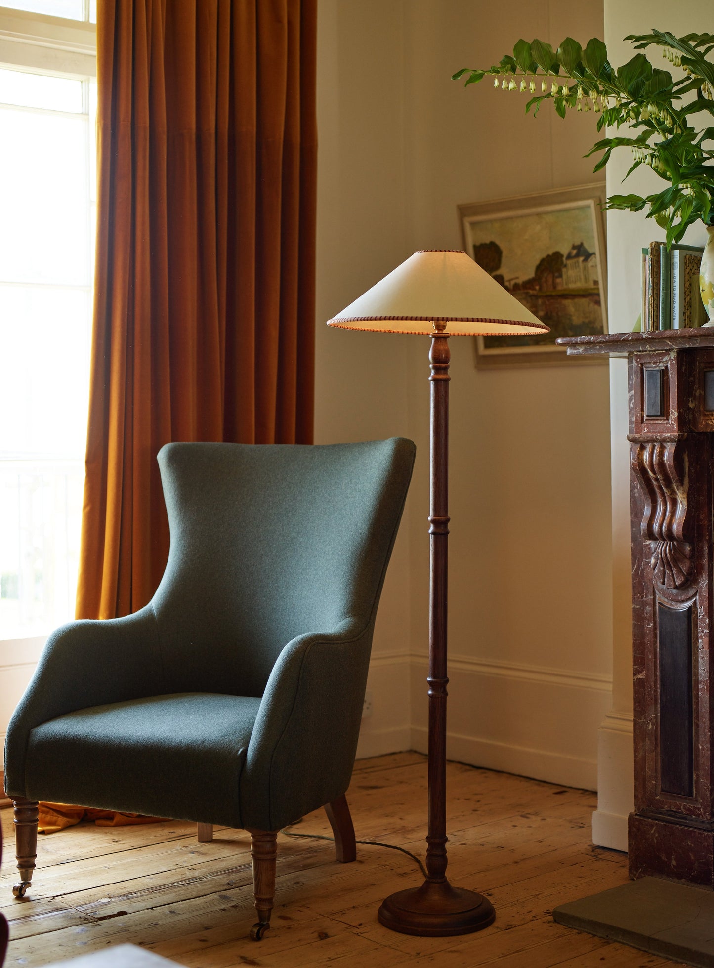 Fauteuil à oreilles Bromley, laine de mousse