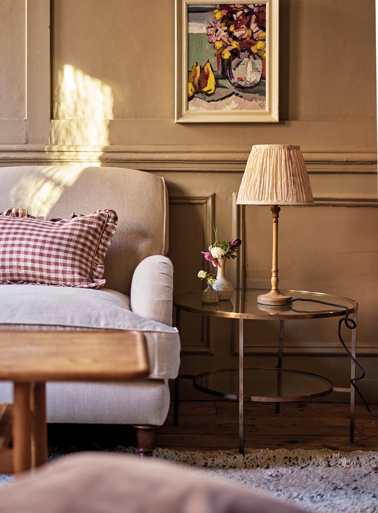 Table basse en laiton Ingram