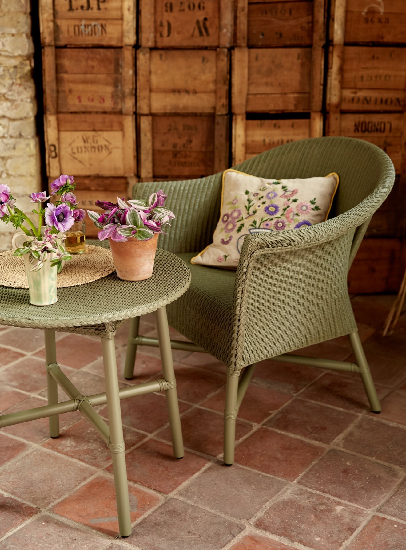 Table d'appoint en osier Ledbury Lloyd