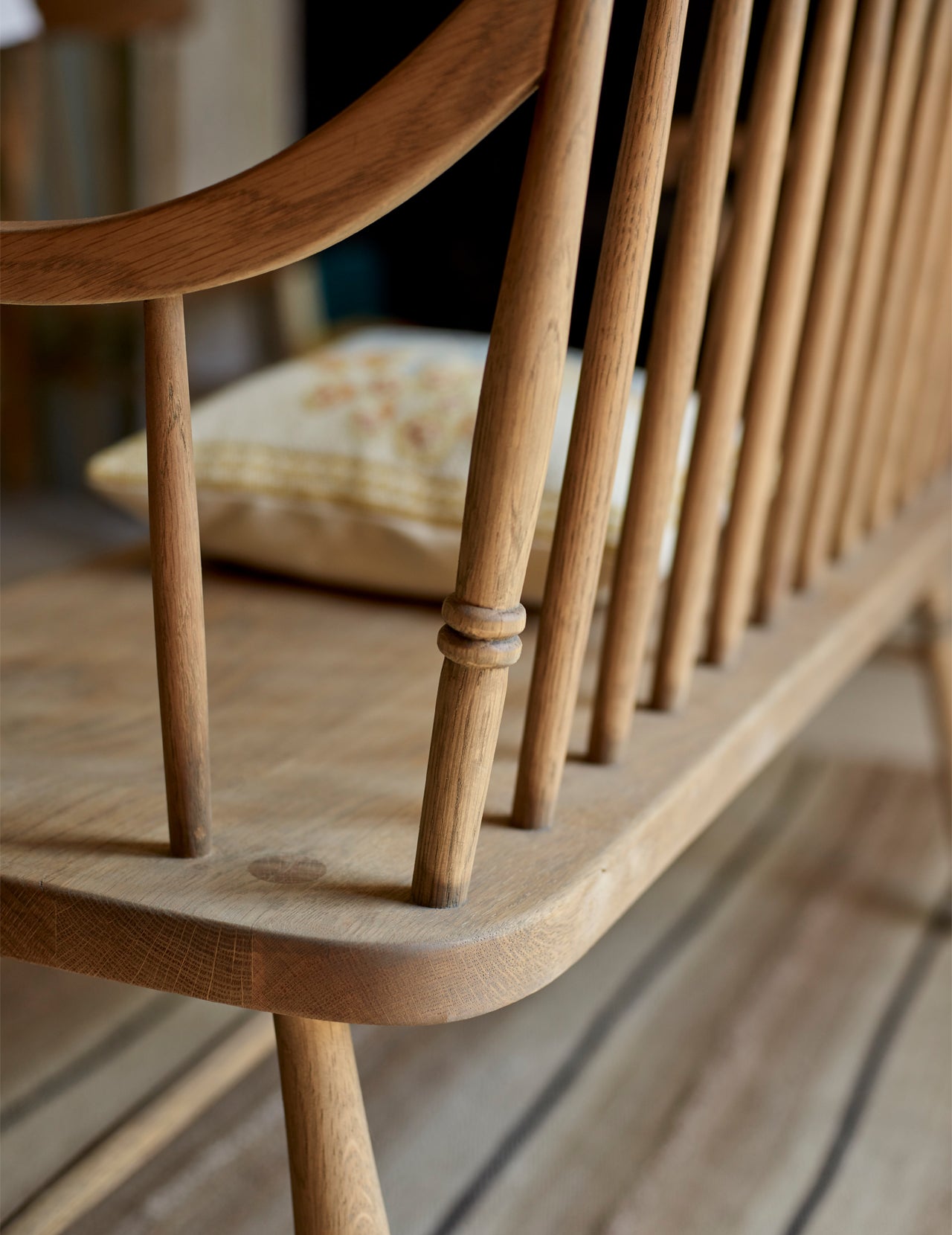 Banc de salle à manger en chêne Turner