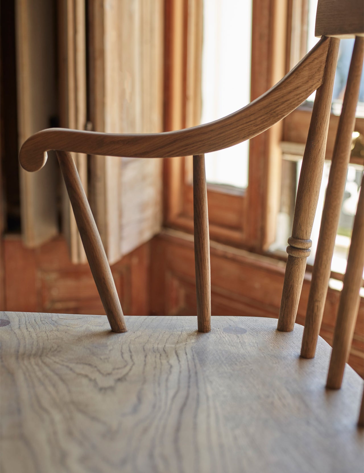 Banc de salle à manger en chêne Turner