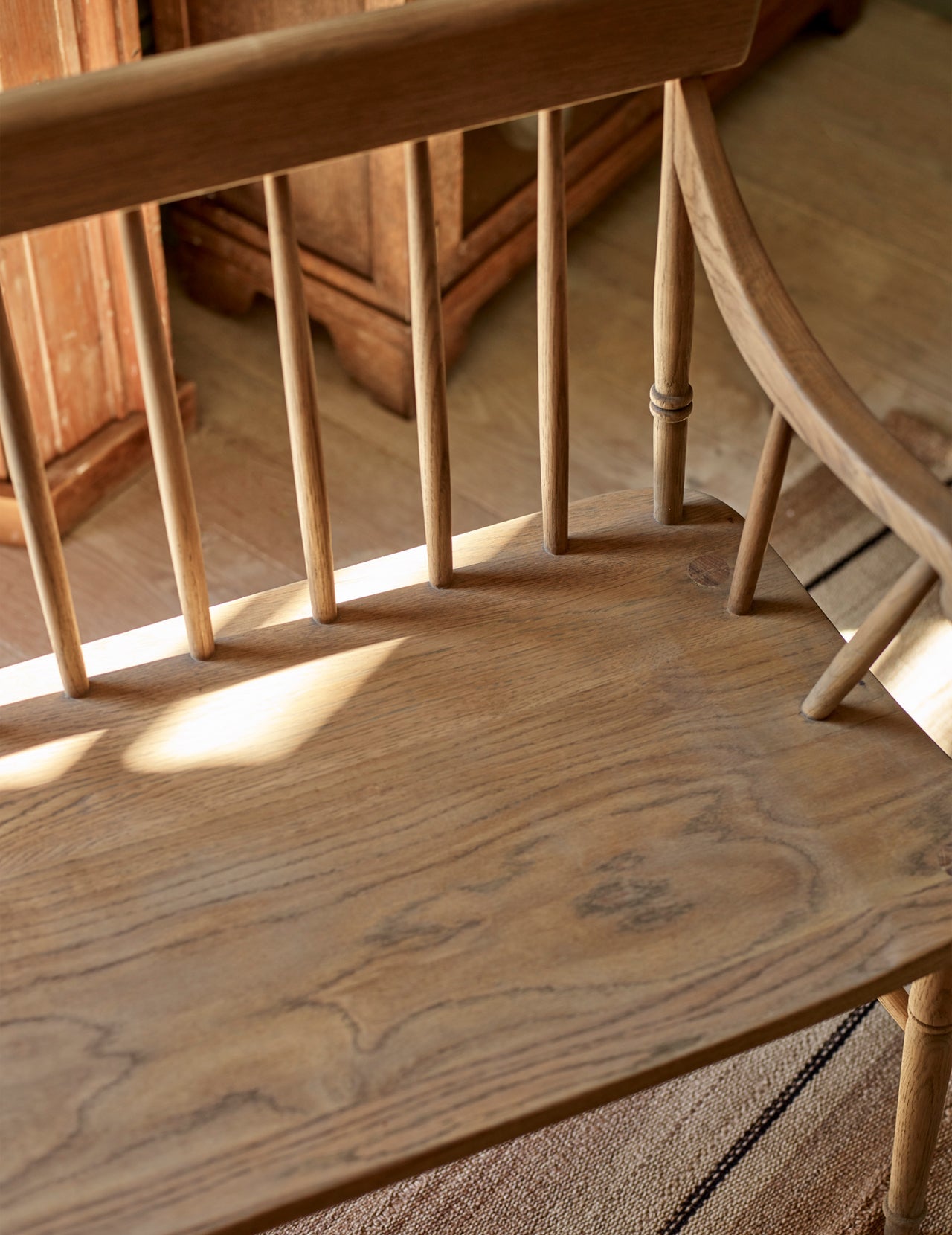 Banc de salle à manger en chêne Turner