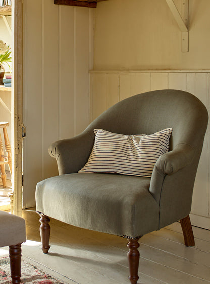 Fauteuil Clandon, lin mousseux