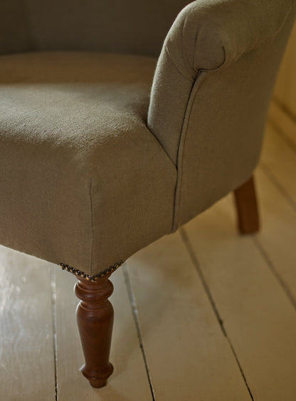 Fauteuil Clandon, lin mousseux