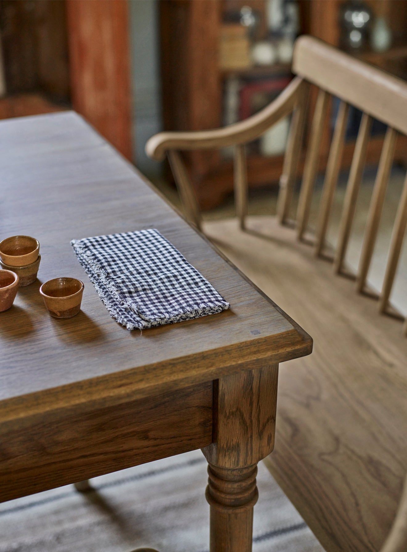 Table à manger rectangulaire en chêne Stanton