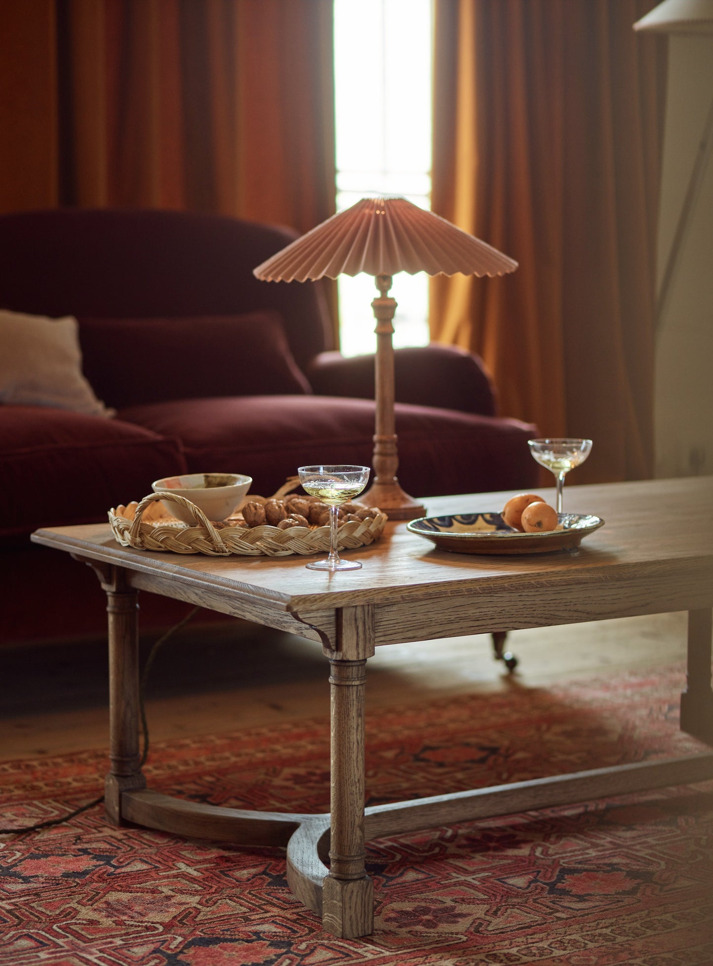 Table basse en chêne Edith