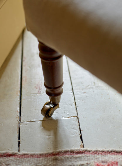 Tabouret Edmund, Petit, Lin Naturel