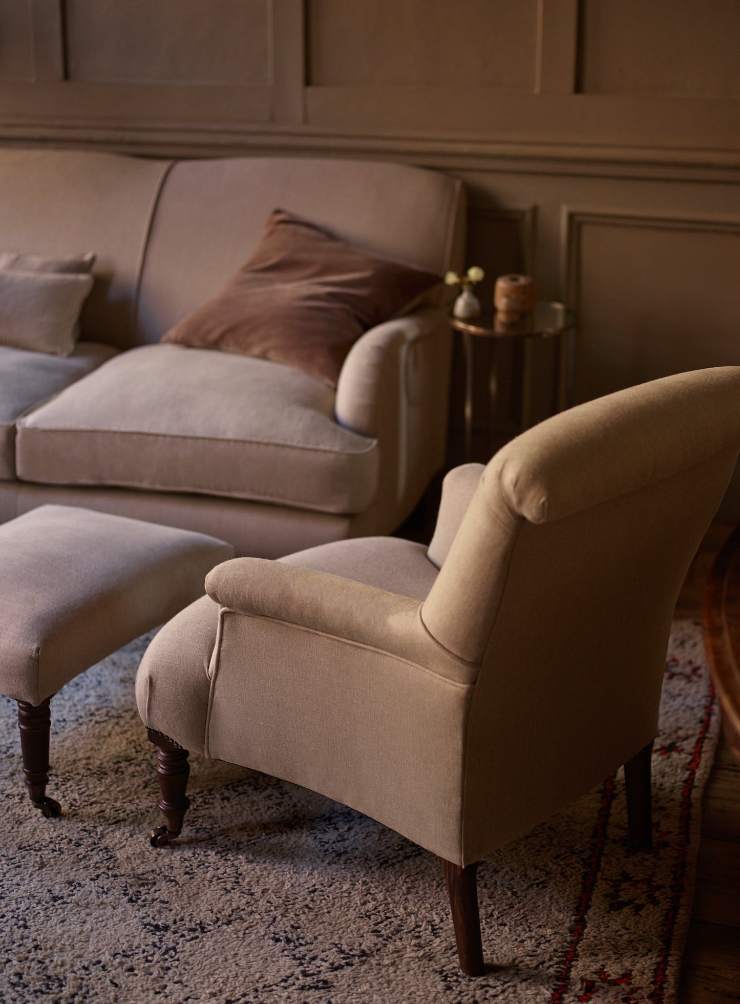 Fauteuil Finley, lin naturel