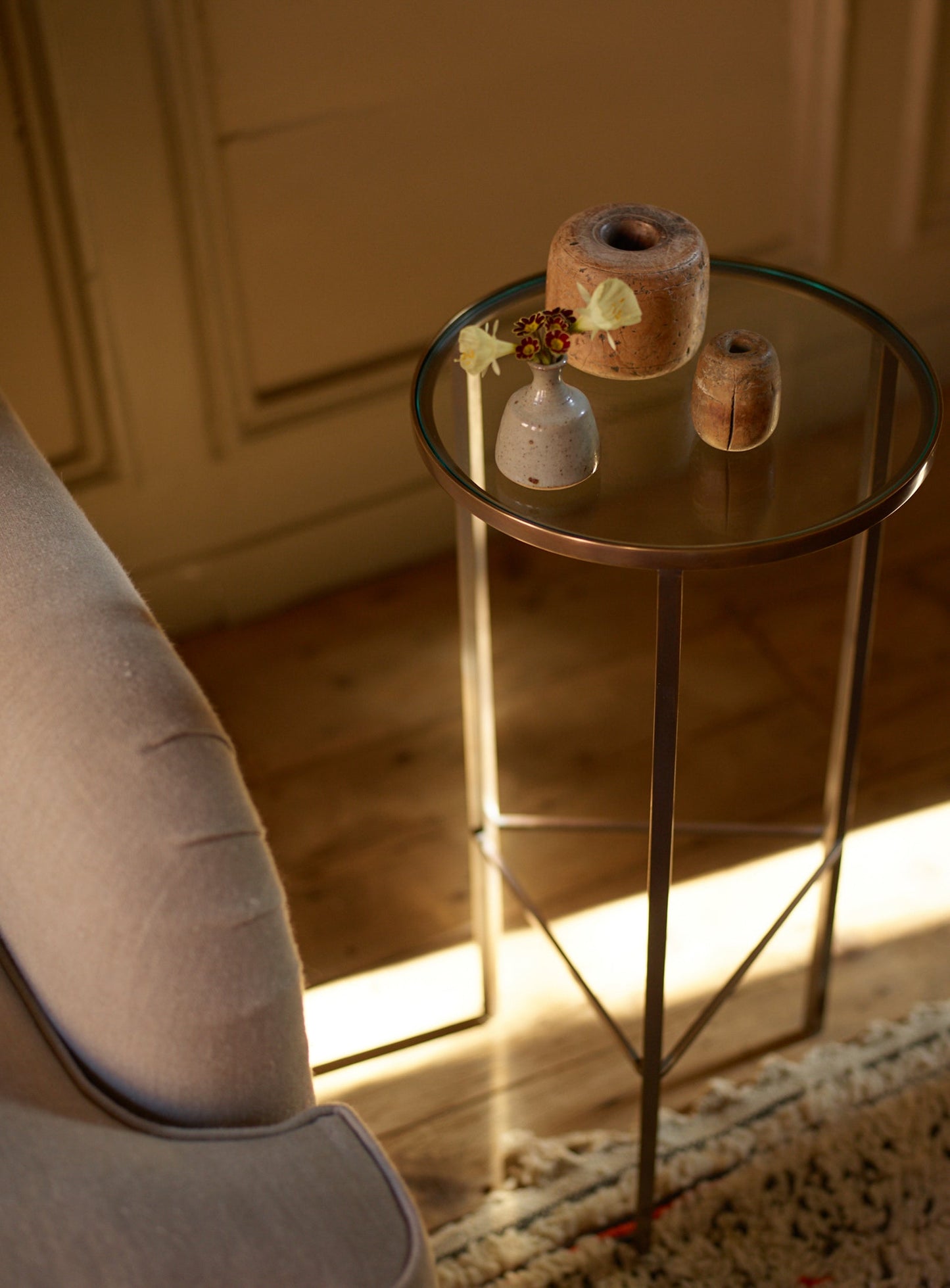 Table d'appoint Phebe, laiton