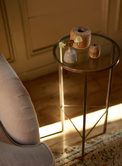 Table d'appoint Phebe, laiton