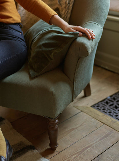 Fauteuil Clandon, lin mousseux