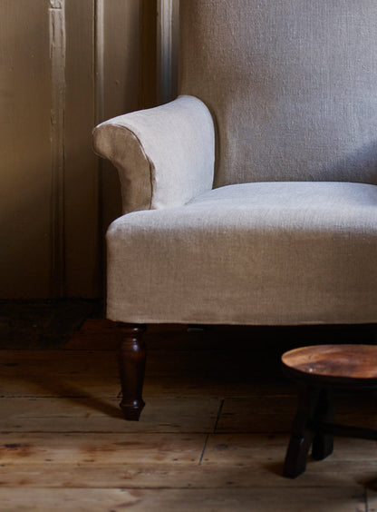 Fauteuil Wilford, lin naturel