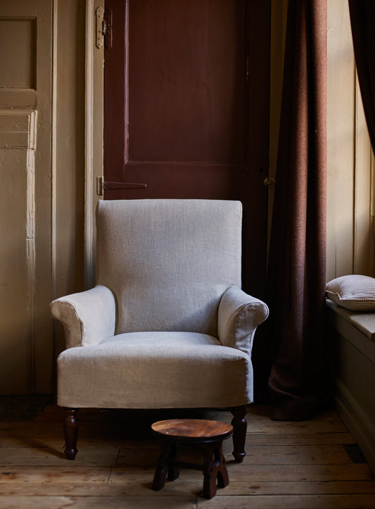 Fauteuil Wilford, lin naturel
