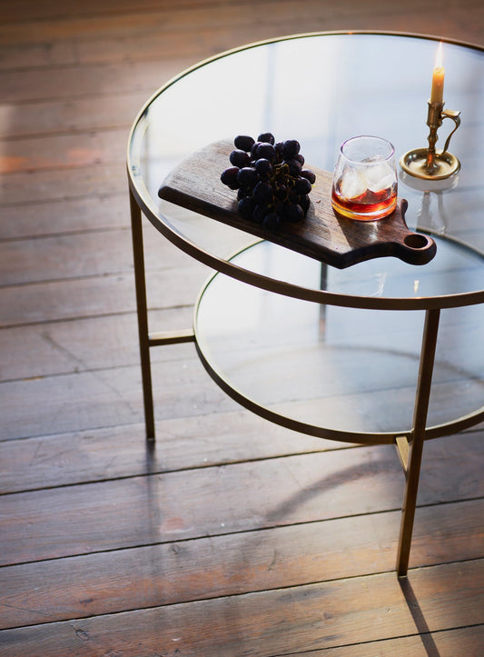 Table basse en laiton Ingram