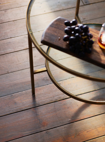 Table basse en laiton Ingram