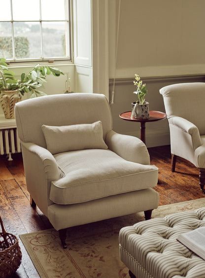Fauteuil Abington, lin écru