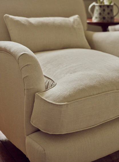 Fauteuil Abington, lin écru