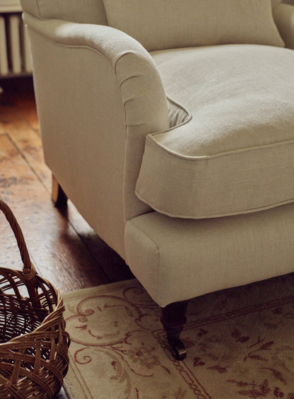 Fauteuil Abington, lin écru