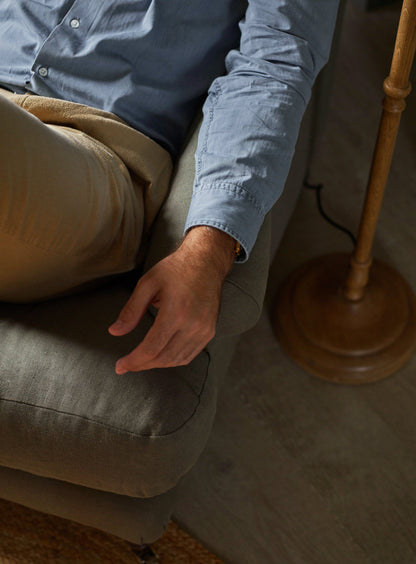 Fauteuil Remy, lin mousseux
