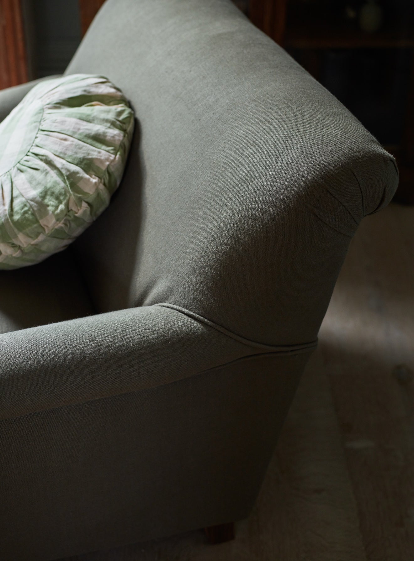 Fauteuil Remy, lin mousseux