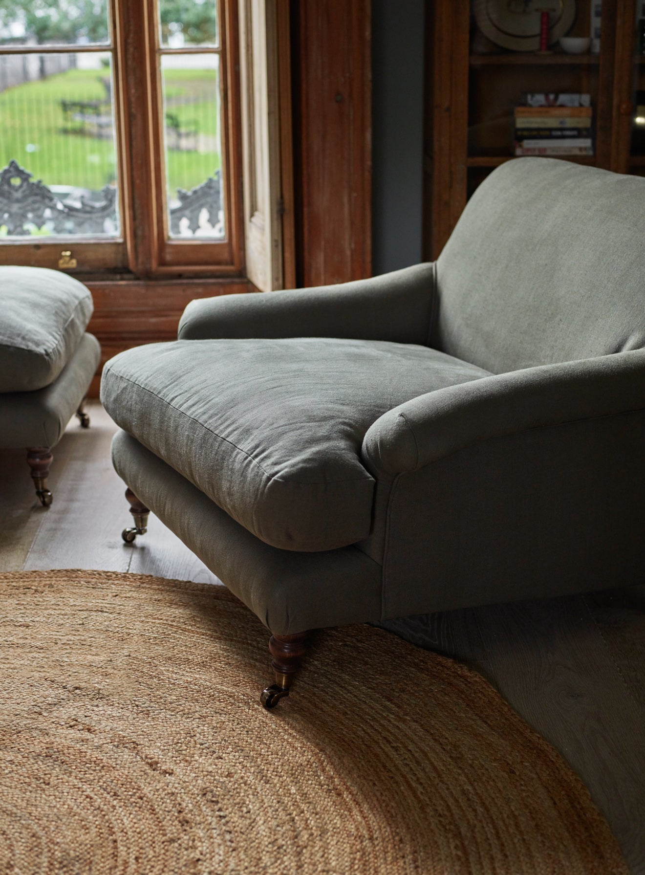 Fauteuil Remy, lin mousseux