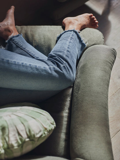 Fauteuil Remy, lin mousseux