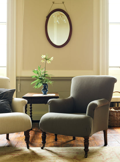 Fauteuil Finley, lin mousseux