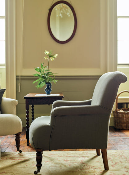 Fauteuil Finley, lin mousseux