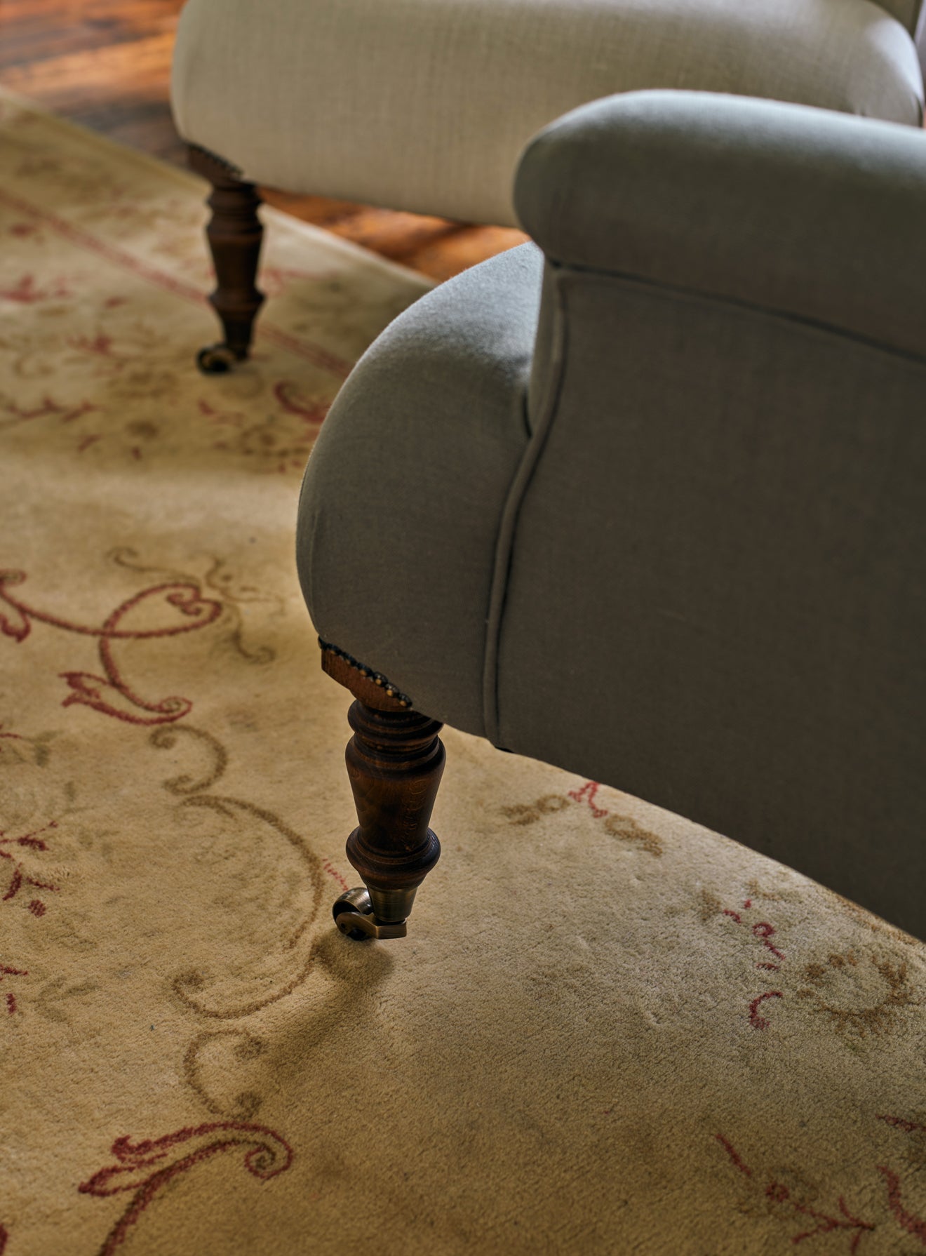 Fauteuil Finley, lin mousseux