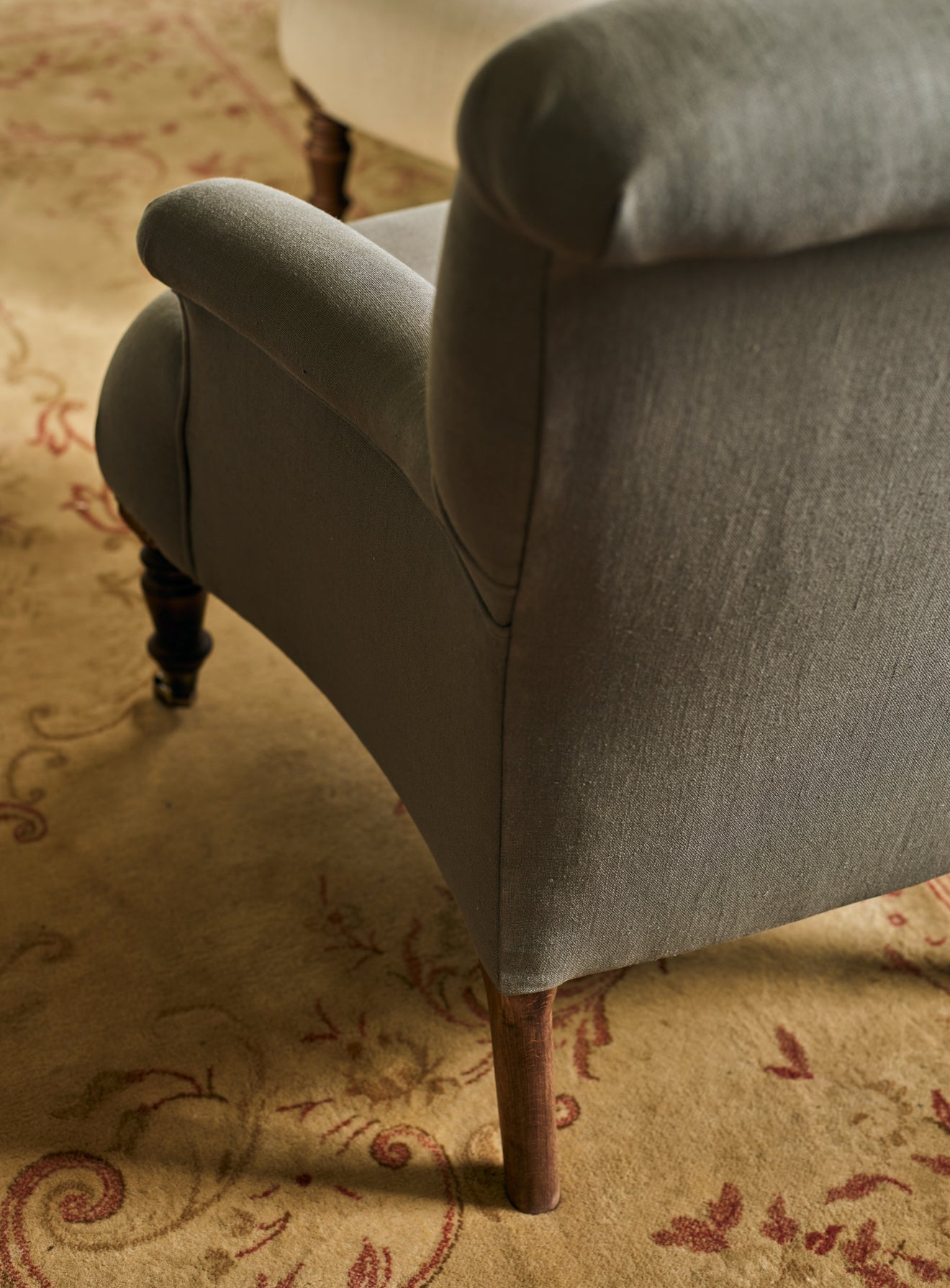 Fauteuil Finley, lin mousseux