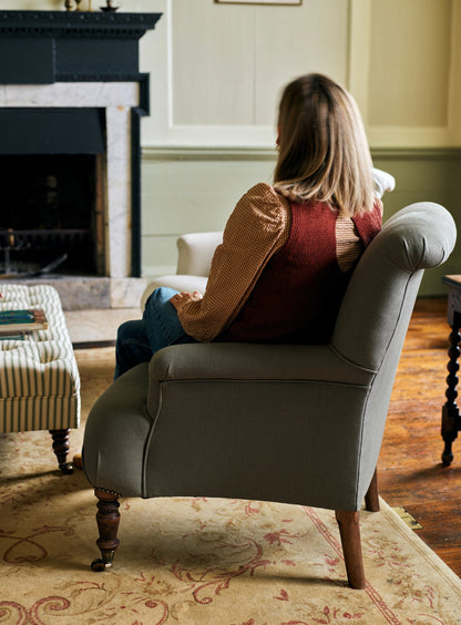 Fauteuil Finley, lin mousseux
