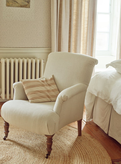 Fauteuil Finley, lin écru