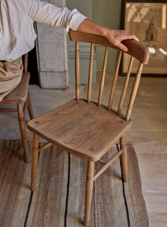 Chaise de salle à manger en chêne Turner