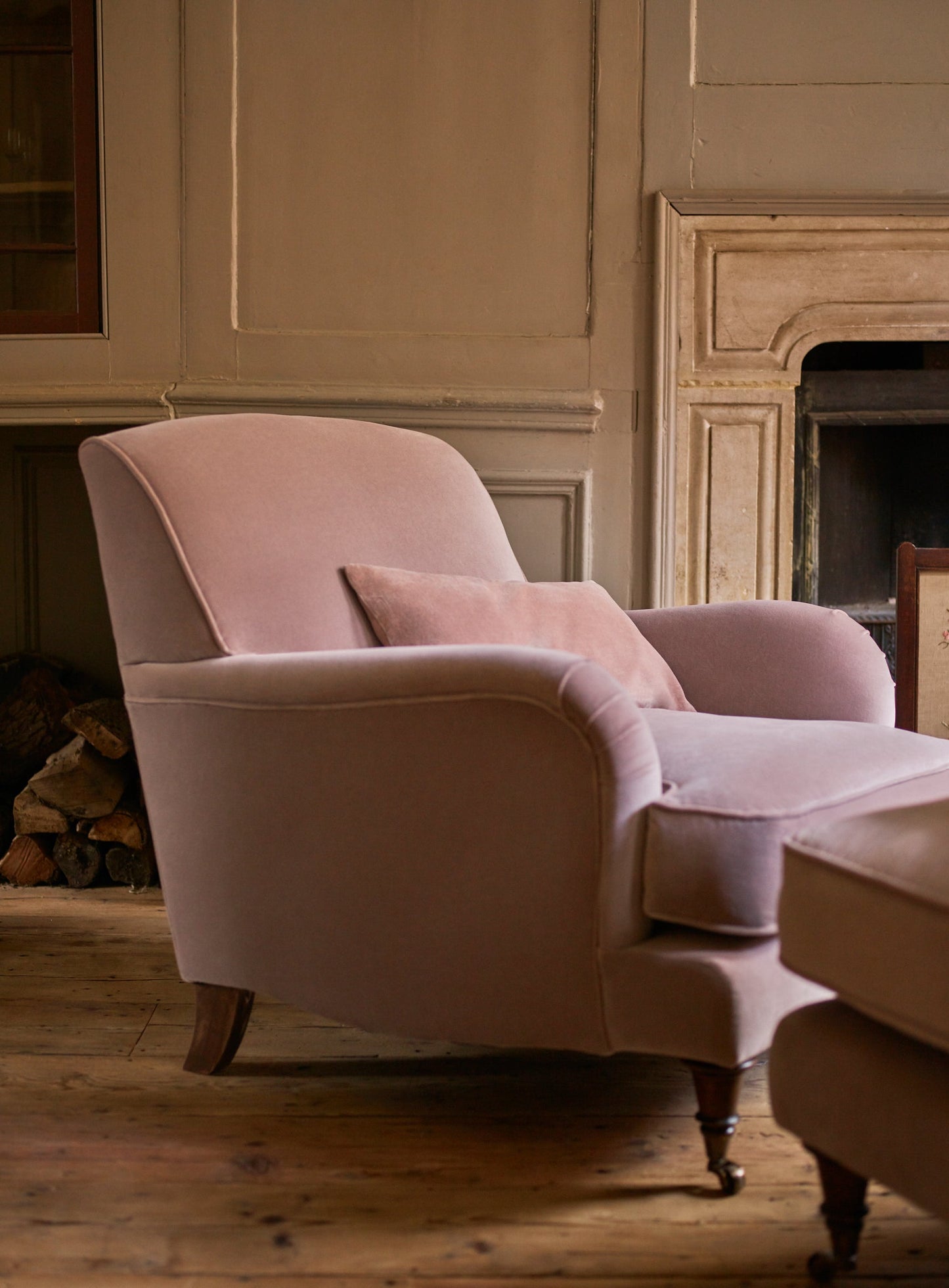 Fauteuil Abington, velours Clover