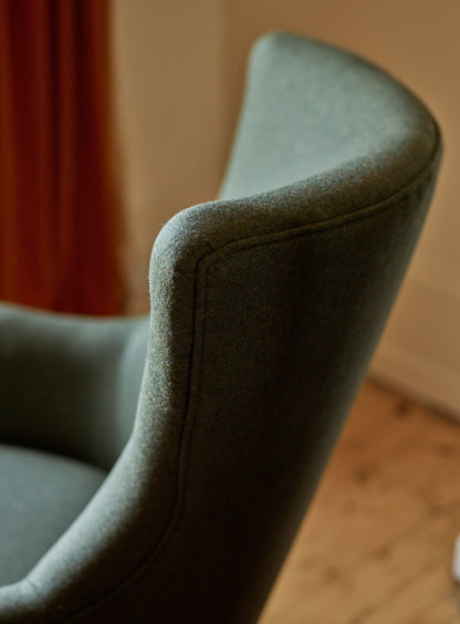 Fauteuil à oreilles Bromley, laine de mousse