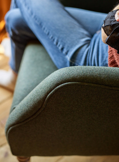 Fauteuil à oreilles Bromley, laine de mousse