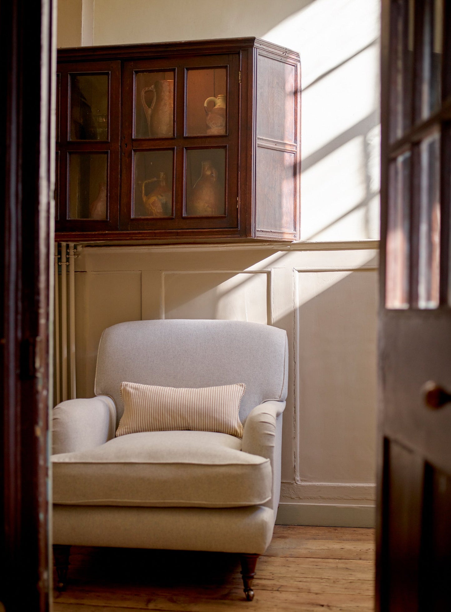 Fauteuil Abington, laine naturelle