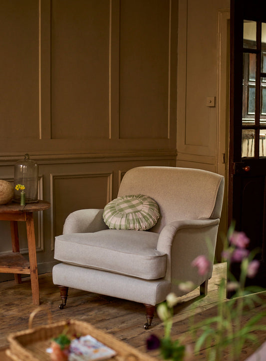 Fauteuil Abington, laine naturelle