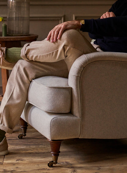 Fauteuil Abington, laine naturelle