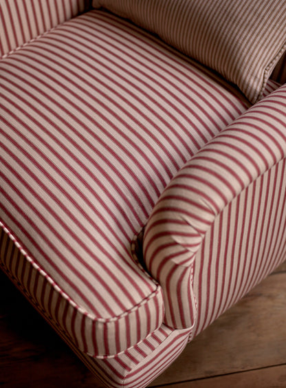 Fauteuil Abington, rayures rouges héritage