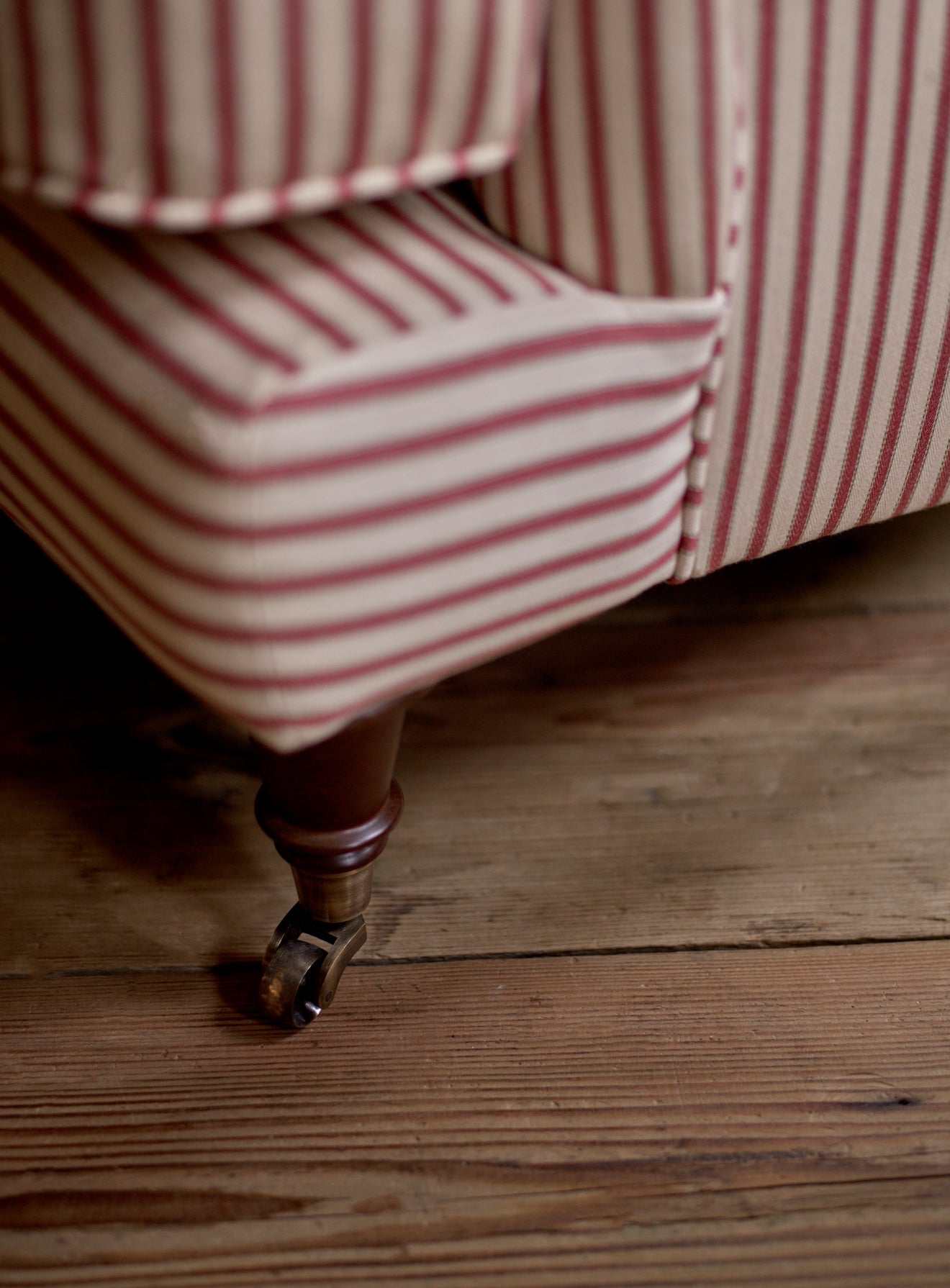Fauteuil Abington, rayures rouges héritage