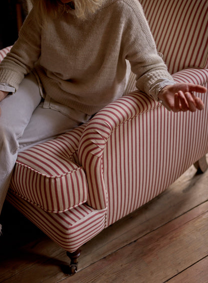 Fauteuil Abington, rayures rouges héritage