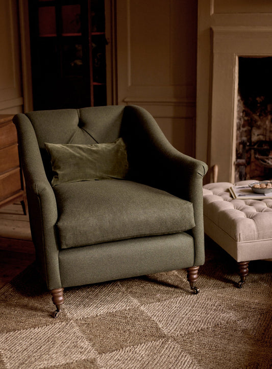 Fauteuil Elbert, laine de mousse
