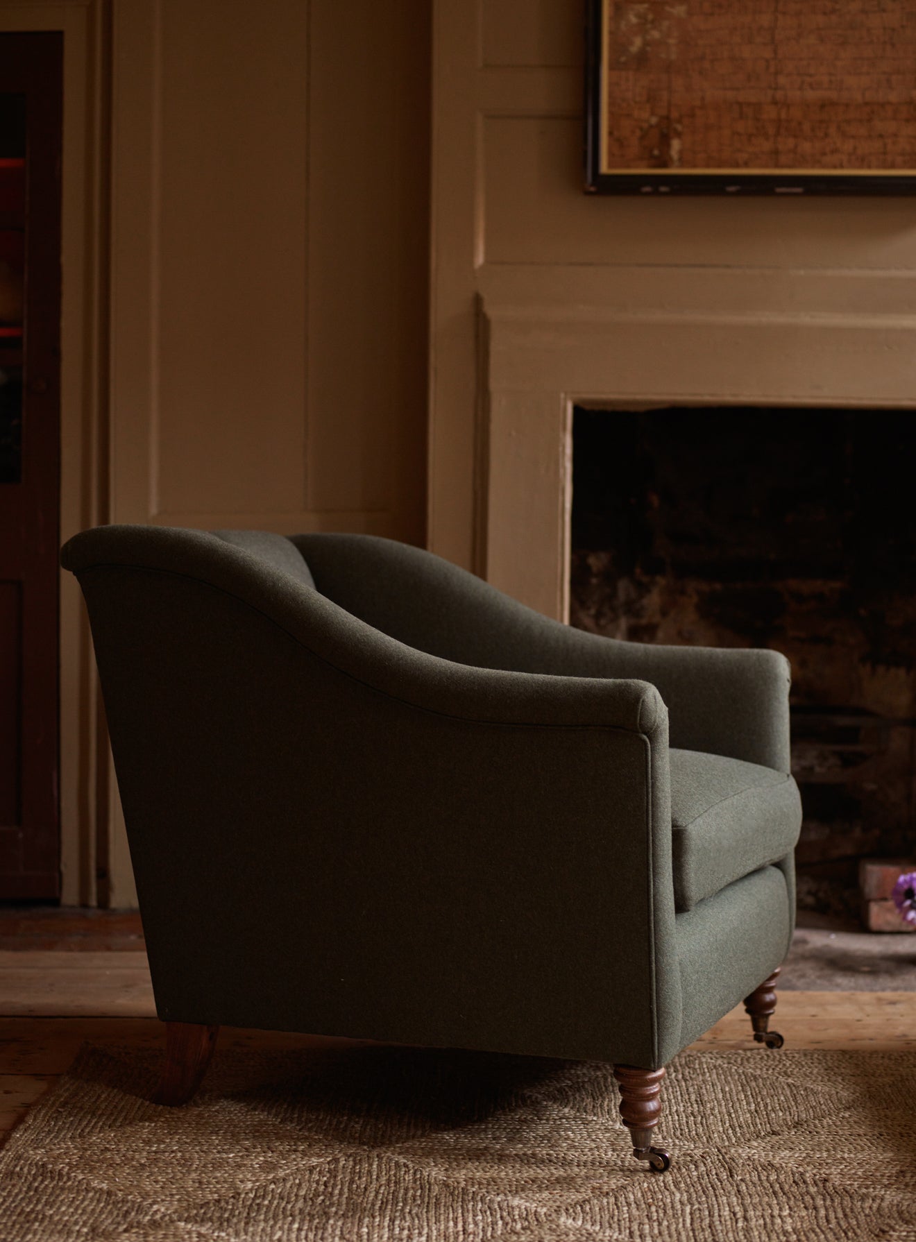 Fauteuil Elbert, laine de mousse