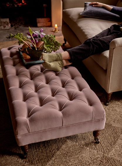 Ottoman Elbert, velours Clover