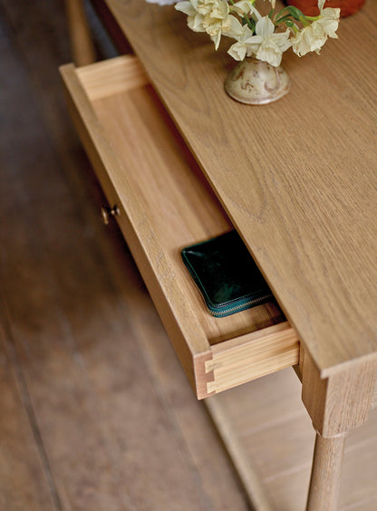 Table console en chêne Everett