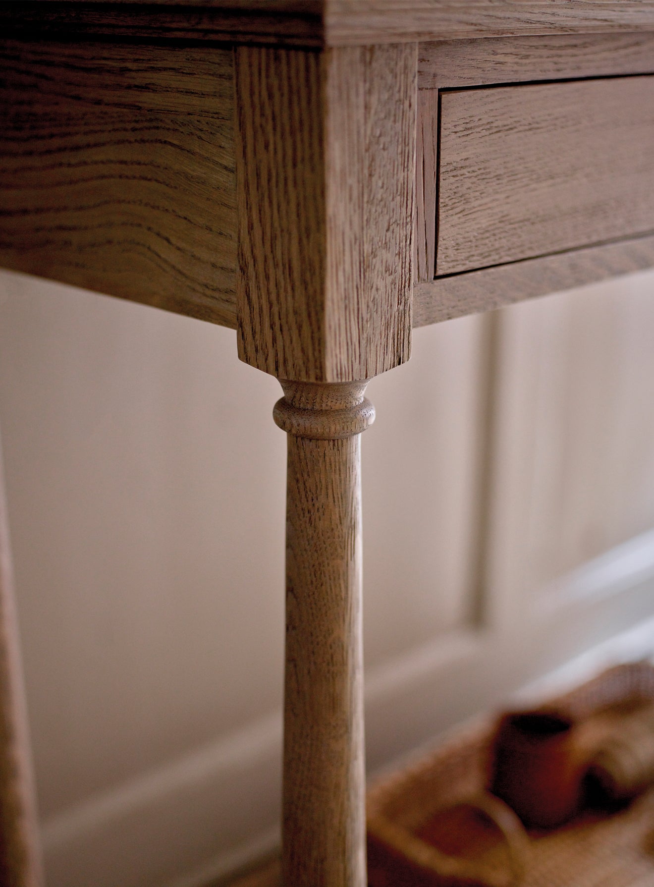 Table console en chêne Everett