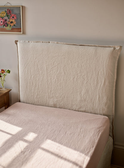 Tête de lit Mila, lin naturel