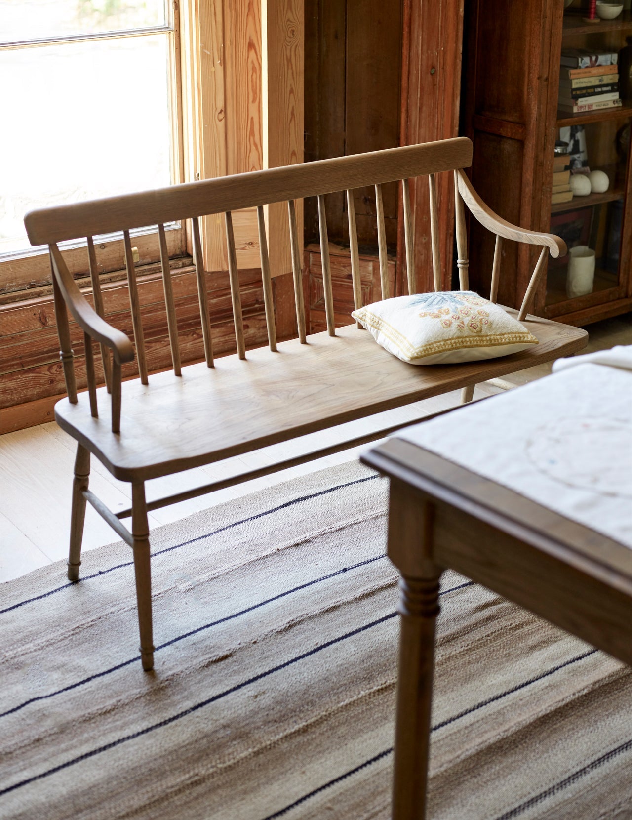 Banc de salle à manger en chêne Turner