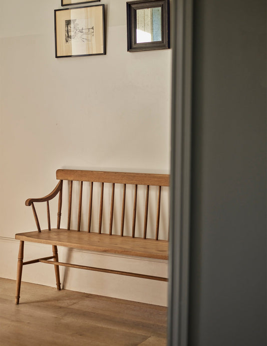 Banc de salle à manger en chêne Turner